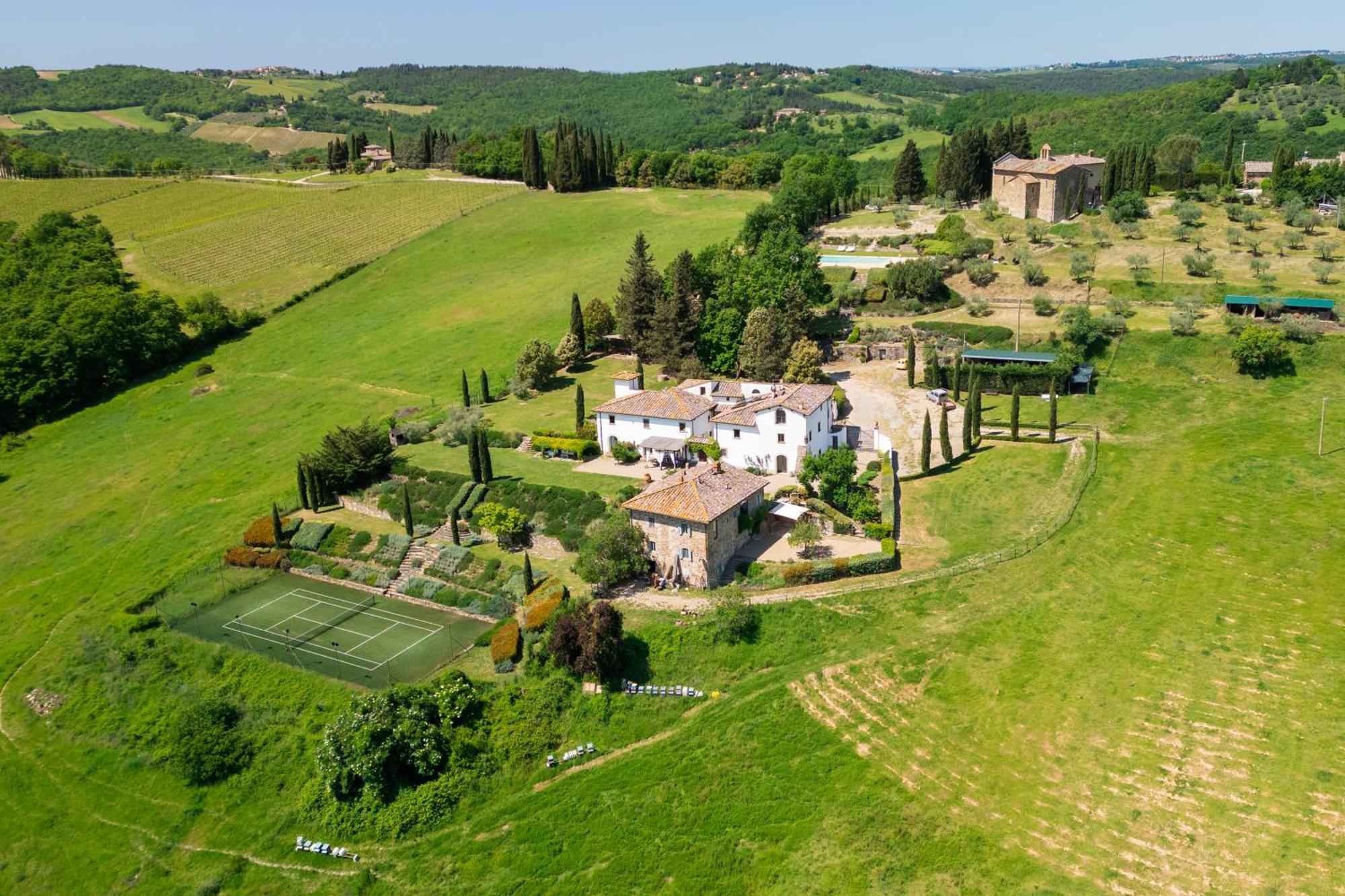 Villa Rignana Chianti Estate, Pool, Tennis,Cook Греве ин Кианти Екстериор снимка
