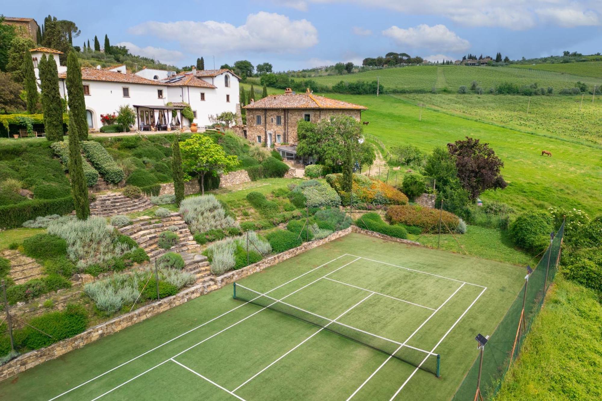 Villa Rignana Chianti Estate, Pool, Tennis,Cook Греве ин Кианти Екстериор снимка